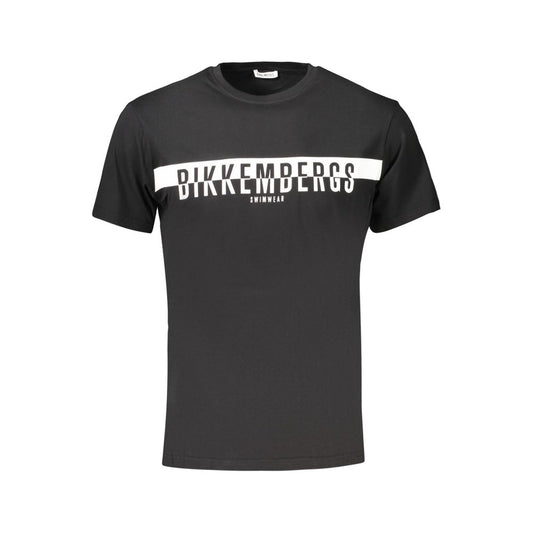 Black Cotton Men's T-Shirt