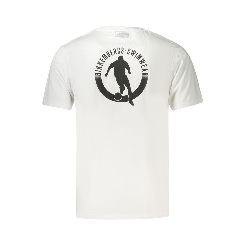 White Cotton Men's T-Shirt