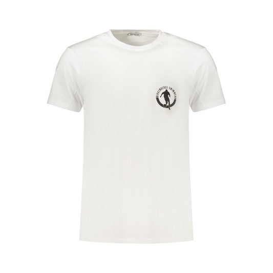 White Cotton Men's T-Shirt