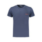 Blue Cotton Men's T-Shirt
