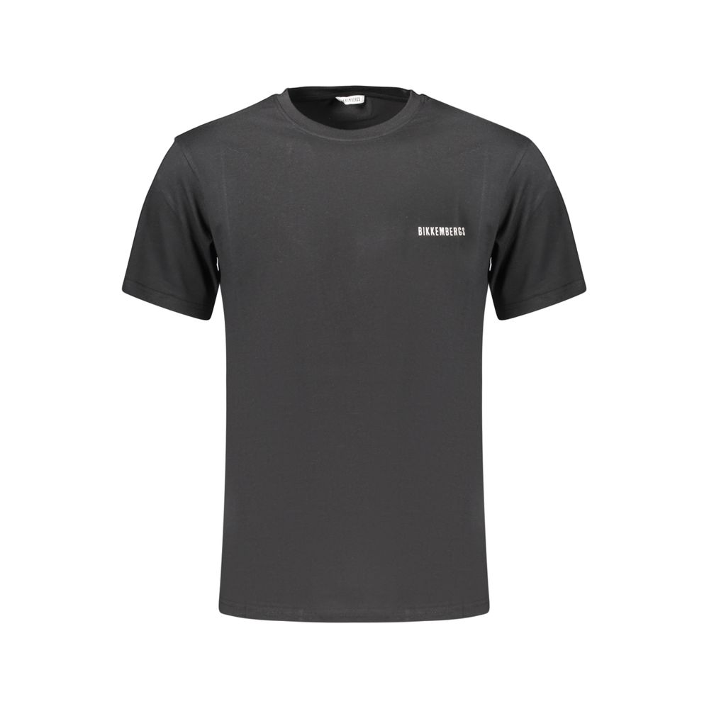 Black Cotton Men's T-Shirt