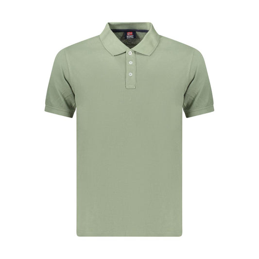 Green Cotton Men's Polo
