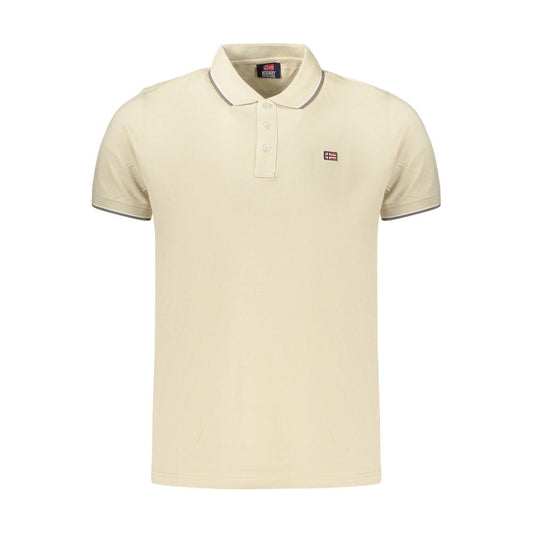 Beige Cotton Men's Polo