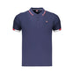 Blue Cotton Men's Polo Shirt