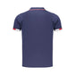 Blue Cotton Men's Polo Shirt