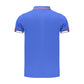 Blue Cotton Men's Polo Shirt