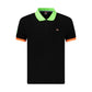 Black Cotton Men's Polo Shirt