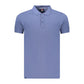 Blue Cotton Men's Polo Shirt