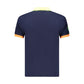 Blue Cotton Men's Polo Shirt