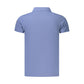 Blue Cotton Men's Polo Shirt
