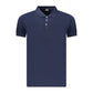 Blue Cotton Men's Polo