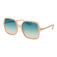 Beige Plastic Sunglasses