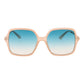 Beige Plastic Sunglasses
