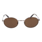 Brown Metal Sunglasses