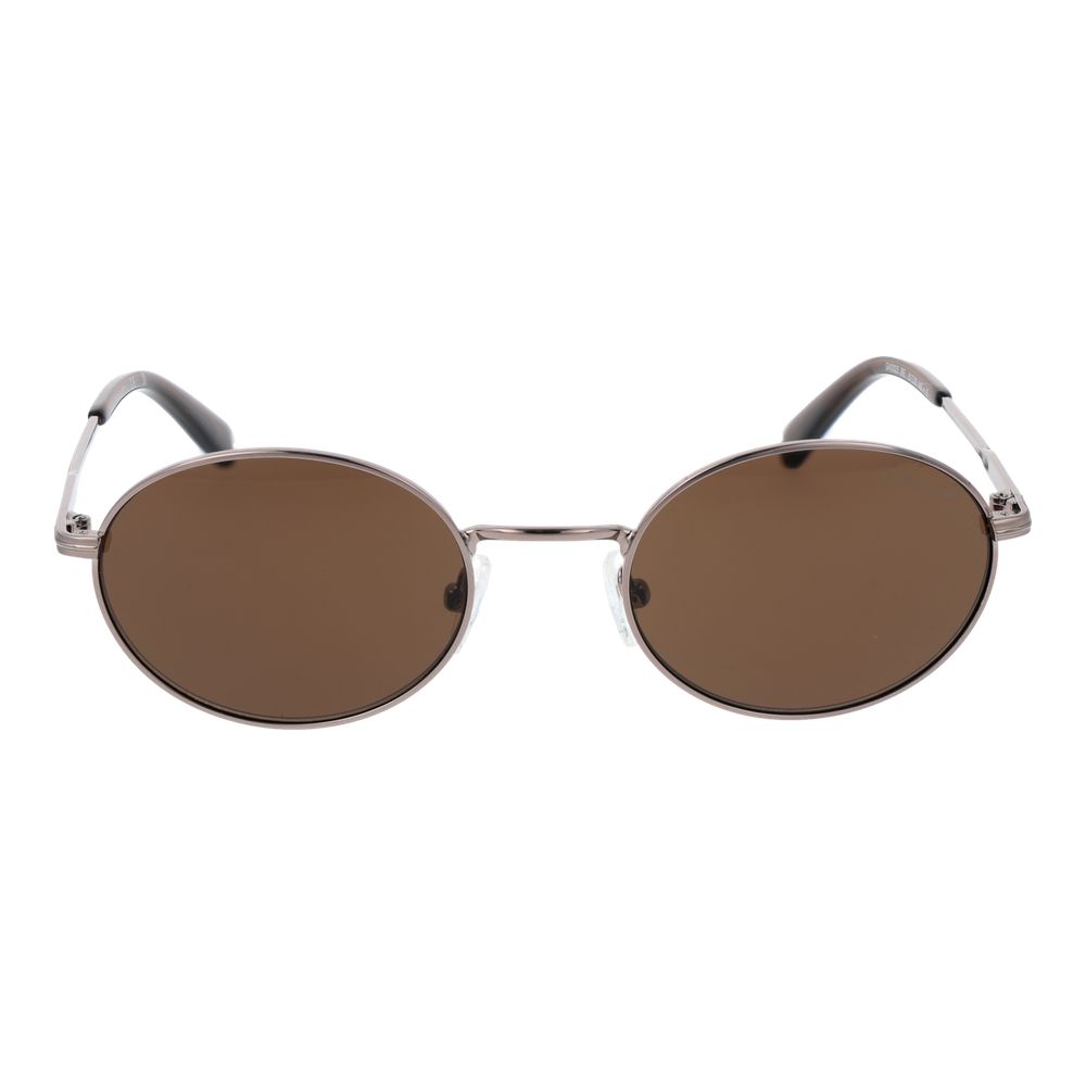 Brown Metal Sunglasses