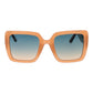 Beige Plastic Sunglasses