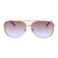 Rose Gold Metal Sunglasses
