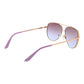 Rose Gold Metal Sunglasses