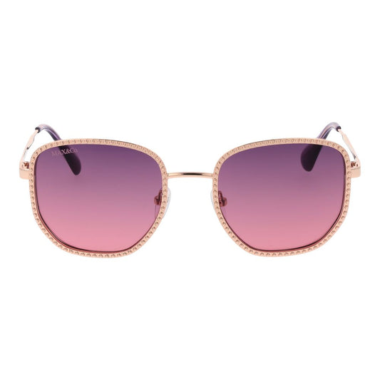 Rose Gold Metal Sunglasses