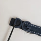 Blue Cotton Canvas DG Logo Metal Buckle Belt