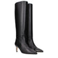 Black Leather Ankle Boots