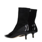 Black Leather Ankle Boots