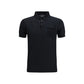 Black Cotton Polo Shirt