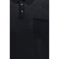 Black Cotton Polo Shirt