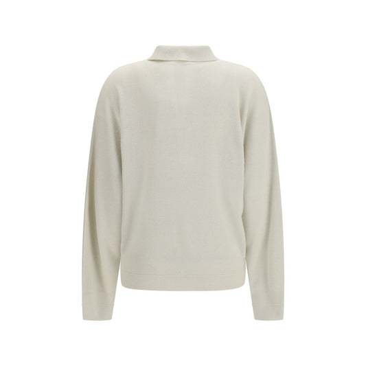 Beige Silk Sweatshirt