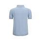 Blue Cotton Polo Shirt