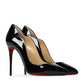 Black Patent Leather Hot Chick Pumps 100