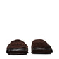 Brown Leather Slippers