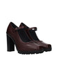 Brown Leather High Heel Pumps