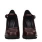 Brown Leather High Heel Pumps