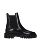 Black Leather Ankle Boots