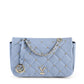 Blue Leather Shoulder Bag