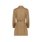 Brown Polyester Coat