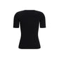 Black Viscose T-Shirt