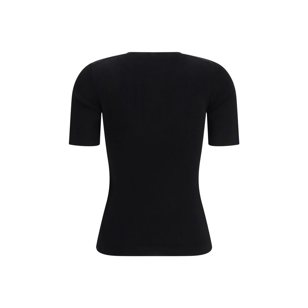 Black Viscose T-Shirt