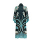 Blue Silk Casual Dress