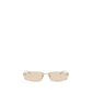 Beige Metal Sunglasses