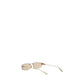 Beige Metal Sunglasses