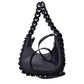Blue Leather Shoulder Bag