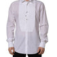 White Bib Cotton Poplin Dress Formal Shirt