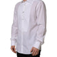 White Bib Cotton Poplin Dress Formal Shirt