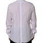 White Bib Cotton Poplin Dress Formal Shirt