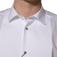 White Bib Cotton Poplin Dress Formal Shirt
