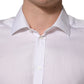 White Cotton Collared Dress Formal Men Shirt