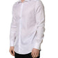 White Cotton Collared Dress Formal Men Shirt