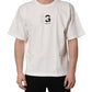White DG Logo Crew Neck Short Sleeves T-shirt